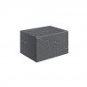Kenzo 600mm (W) x 345mm (H) x 460mm (D) Wall Hung Storage Drawer - Grey Marble