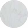Kenzo 600mm (W) x 100mm (H) x 460mm (D) Wall Hung White Marble Basin Shelf & Chrome Bottle Trap