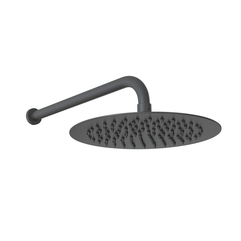 200mm Round Showerhead - Matt Black