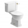 Bari Close Coupled WC With Brushed Brass Finish & Soft Close Seat
