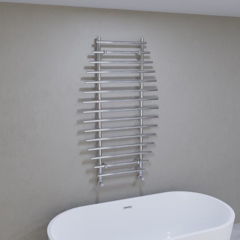 700mm x 1200mm Barmouth Chrome Towel Rail