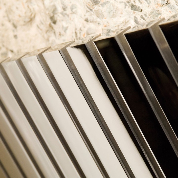 Aeon Arat Floor Standing  Brushed Stainless Steel Radiators