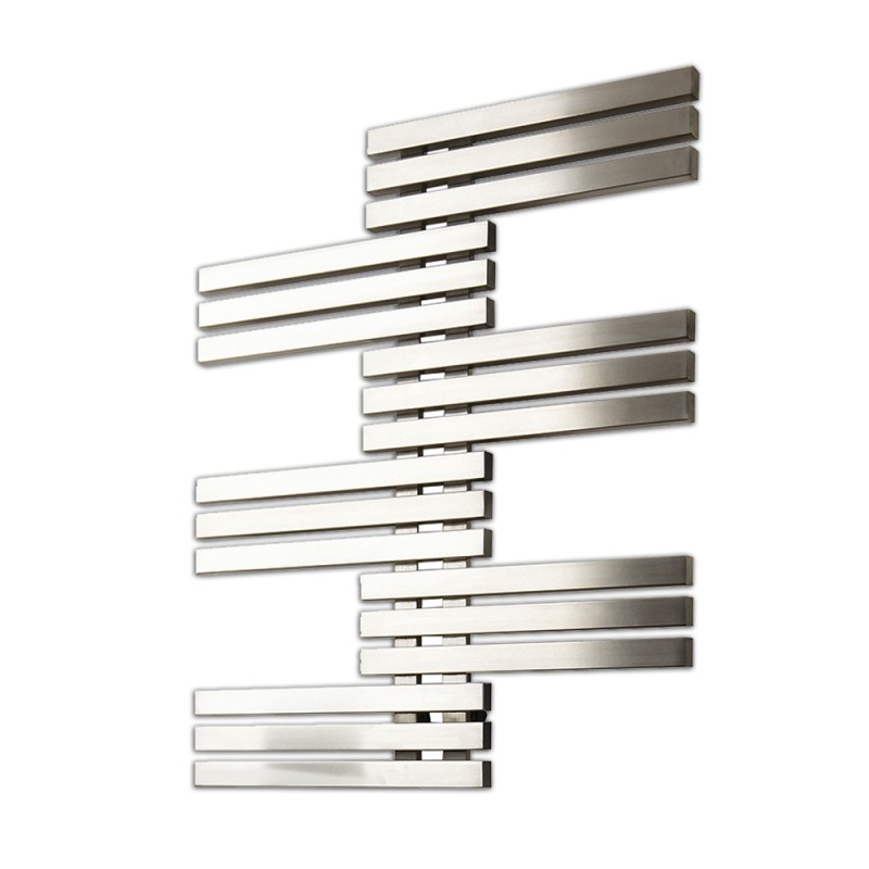 Aeon "Labren" 800mm (w) x 975mm (h) Designer Brushed Stainless Steel Towel Rail - Closeup