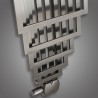 Aeon "Podium" 400mm (h) x 1200mm (h) Designer Brushed Stainless Steel Towel Rail - Closeup
