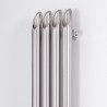 Aeon "Bamboo" Designer Brushed Stainless Steel Radiators - Closeup
