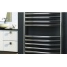 350mm (w) x 600mm (h) Polished Stainless Steel Towel Rail