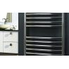500mm (w) x 430mm (h) Polished Stainless Steel Towel Rail