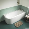 Crescent Back-to-Wall Bath incuding Panel 1700mm (L) x 725mm (W) - Right Handed - Insitu