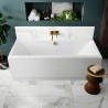 Asselby Square Double Ended Rectangular Bath 1700mm (L) x 700mm (W) - Eternalite Acrylic - Insitu