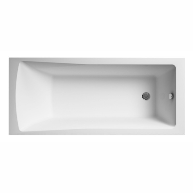 Linton Square Single Ended Rectangular Bath 1800mm (L) x 800mm (W) - Eternalite Acrylic