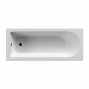 Barmby Round Single Ended Rectangular Bath 1700mm (L) x 700mm (W) - Eternalite Acrylic