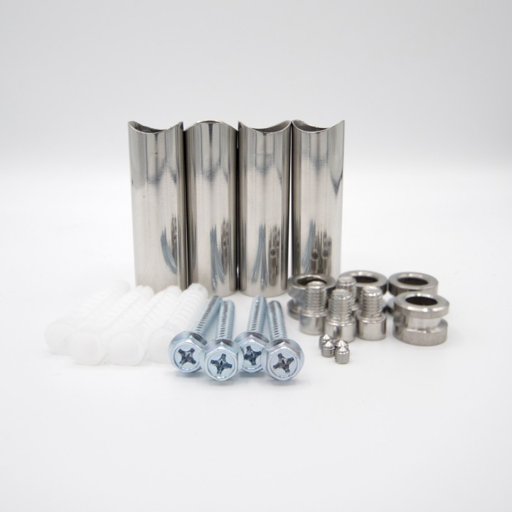 600mm  x 430mm  Polished Straight Stainless Steel Towel Rail