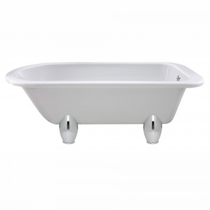 Barnsbury Freestanding Single Ended Traditional Bath with Chrome Feet - 1700mm (l) x 750mm (w) x 650mm (h)