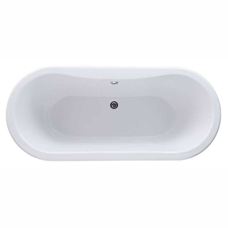 Kingsbury Freestanding Traditional Bath - 1500mm (L) x 745mm (W) x 650mm (D) - Deacon Leg Set - Insitu