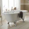 Kingsbury Freestanding Traditional Bath - 1500mm (L) x 745mm (W) x 650mm (D) - Deacon Leg Set - Insitu