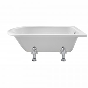 Kingsbury Freestanding Traditional Bath - 1500mm (L) x 750mm (W) x 470mm (D) - Pride Leg Set