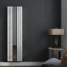 499mm (w) x 1800mm (h) "Brecon" White Oval Tube Vertical Mirror Radiator (6 Sections)
