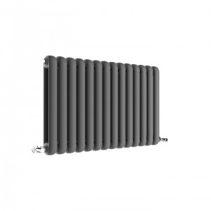 853mm (w) x 600mm (h) Elias Anthracite Horizontal Column Radiator (14 Sections)