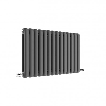853mm (w) x 600mm (h) Elias Anthracite Horizontal Radiator