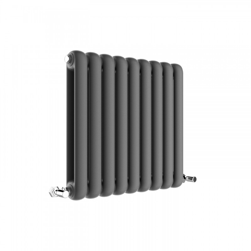 556mm (w) x 600mm (h) "Elias" Anthracite Vertical Column Radiator (9 Sections)