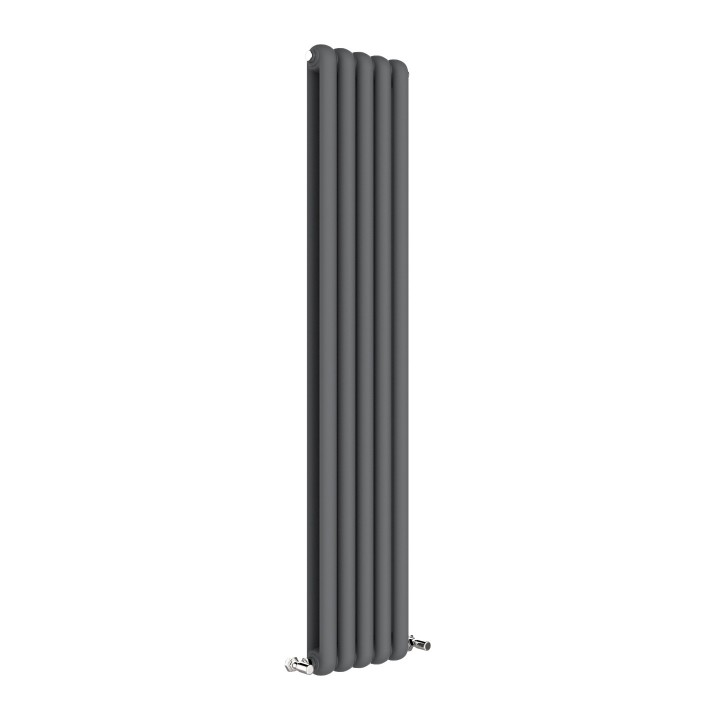 318mm (w) x 1800mm (h) Elias Anthracite Vertical Radiator