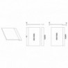 750mm Bath End Panel - Technical Drawing