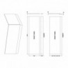 1700mm Bath Front Panel - Technical Drawing