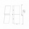 1700mm Square Shower Bath Front Panel - Technical Drawing