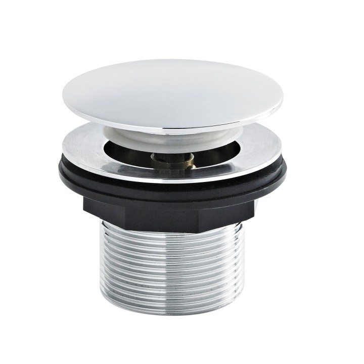 Push Button Bath Waste - Chrome