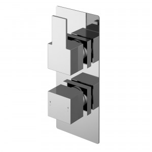 Sanford Twin Thermostatic Valve With Diverter - Chrome