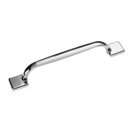 Square Strap Chrome Handle 128mm Centres - Chrome