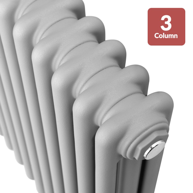 "Korona" 3 Column - 400mm(H) Bespoke Horizontal Radiators - 3 Column Profile