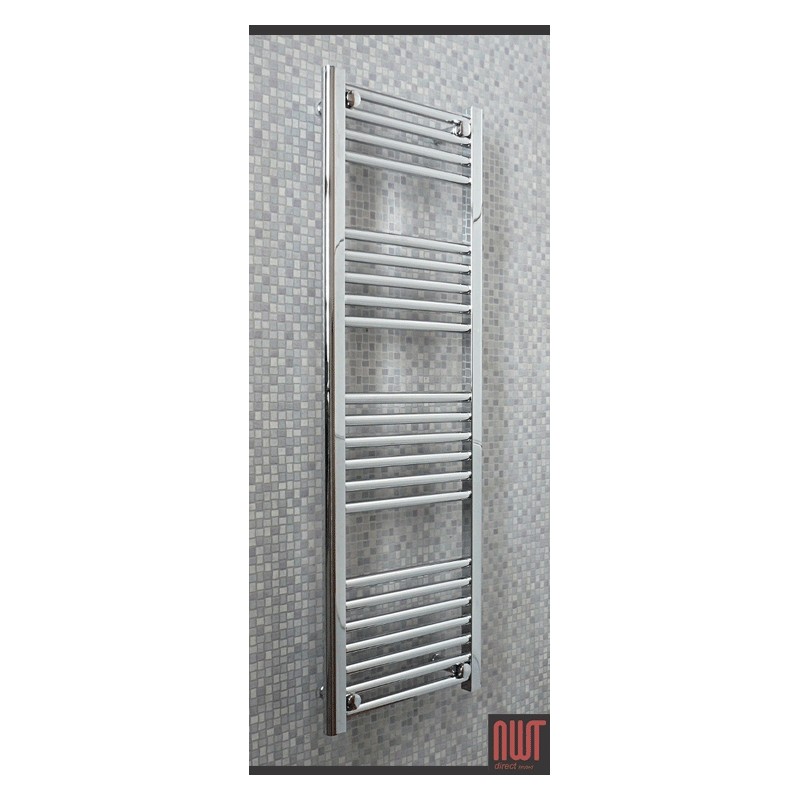 400mm  x 1200mm Straight Chrome Towel Rail