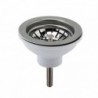 Fireclay Sinks Pull Out Basket Strainer Waste without Overflow 90mm - Brushed Nickel