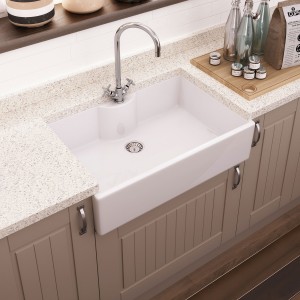 Fireclay Butler Sink with Tap Ledge 795 x 500 x 220mm