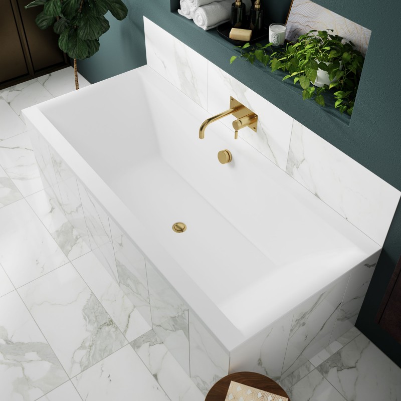 "Asselby" Square Double Ended Luxury Rectangular Bath - Insitu