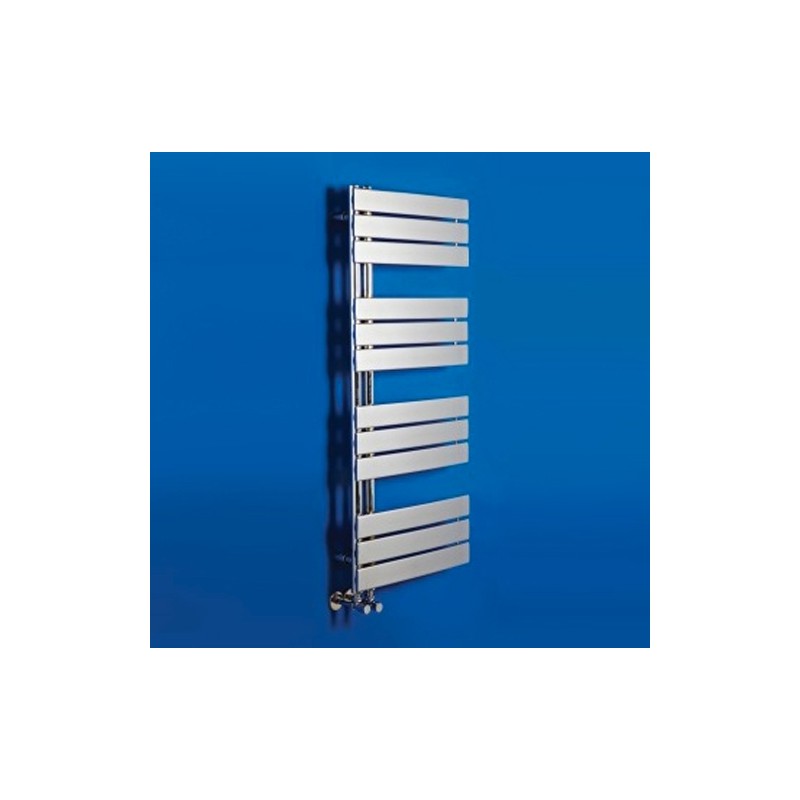 500mm (w) x 1200mm (h) Apollo Electric Chrome Designer Towel Rail (Single Heat or Thermostatic Option)