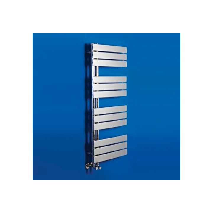 500mm (w) x 1200mm (h) Apollo Electric Chrome Designer Towel Rail (Single Heat or Thermostatic Option)