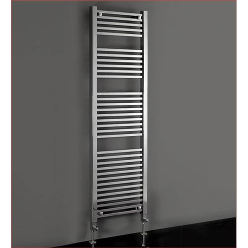 500mm (w) x 1800mm (h) Atlas Electric Chrome Designer Towel Rail (Single Heat or Thermostatic Option)