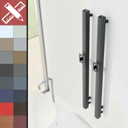 Carisa Vesta Single Aluminium Vertical Designer Radiators 18 Bespoke Colours