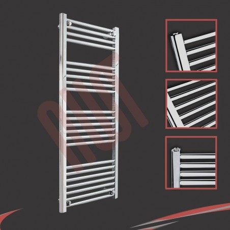 500mm  x 1200mm Straight Chrome Towel Rail