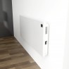 1000W "Nova Live R" White Electric Panel Heater - 500mm(w) x 400mm(h) - Insitu