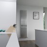 420mm (w) x 1800mm (h) Brecon Chrome Oval Tube Vertical Radiator