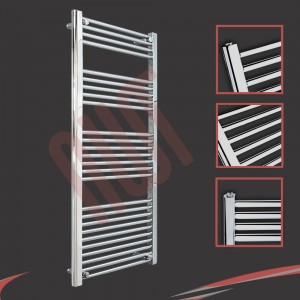 600mm  x 1400mm Straight Chrome Towel Rail