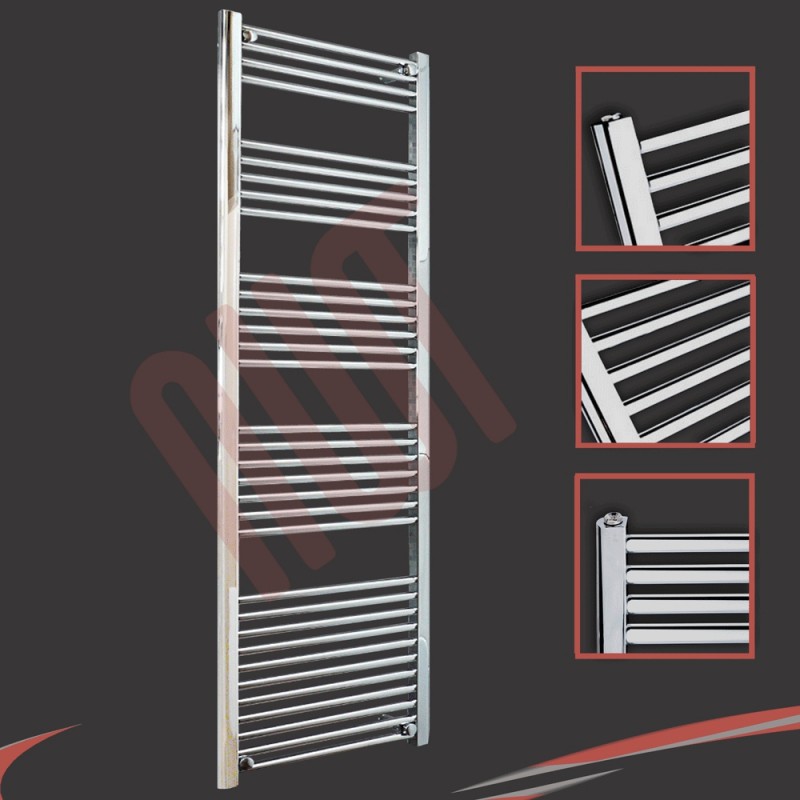 600mm  x 1800mm Straight Chrome Towel Rail