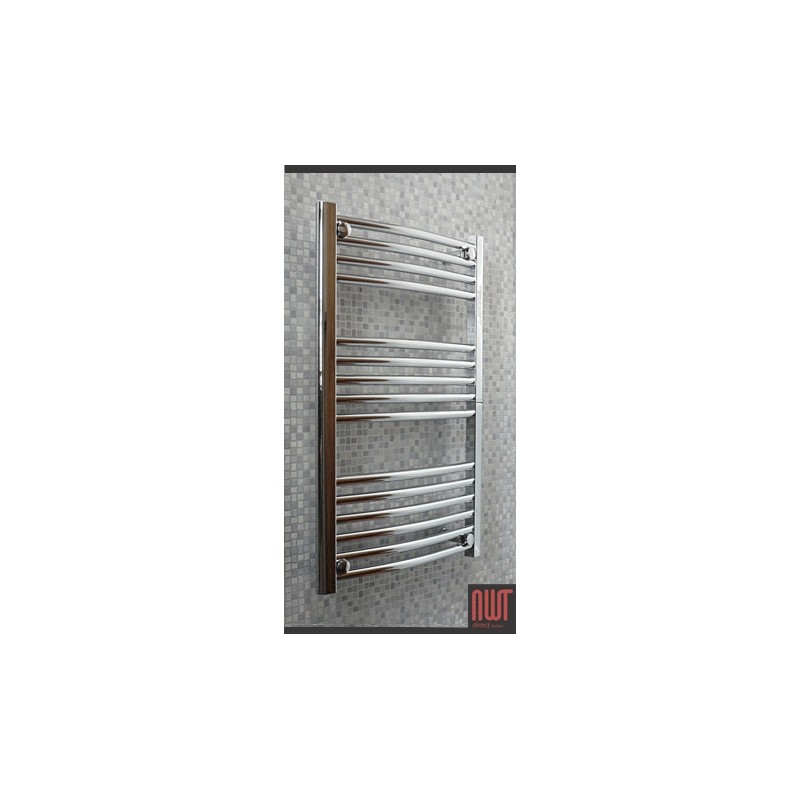 500mm  x 800mm Curved Chrome Towel Rail