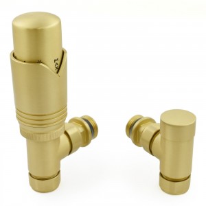 Modern Wave Thermostatic Radiator Valves (Pair of Angled, Straight or Corner)