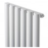 420mm (w) x 1800mm (h) Brecon White Oval Tube Vertical Radiator