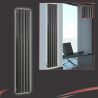 318mm (w) x 1800mm (h) Elias Anthracite Vertical Column Radiator (5 Sections)