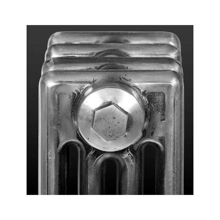 The "Gladstone" 4 Column 460mm (H) Traditional Victorian Cast Iron Radiator - Polished